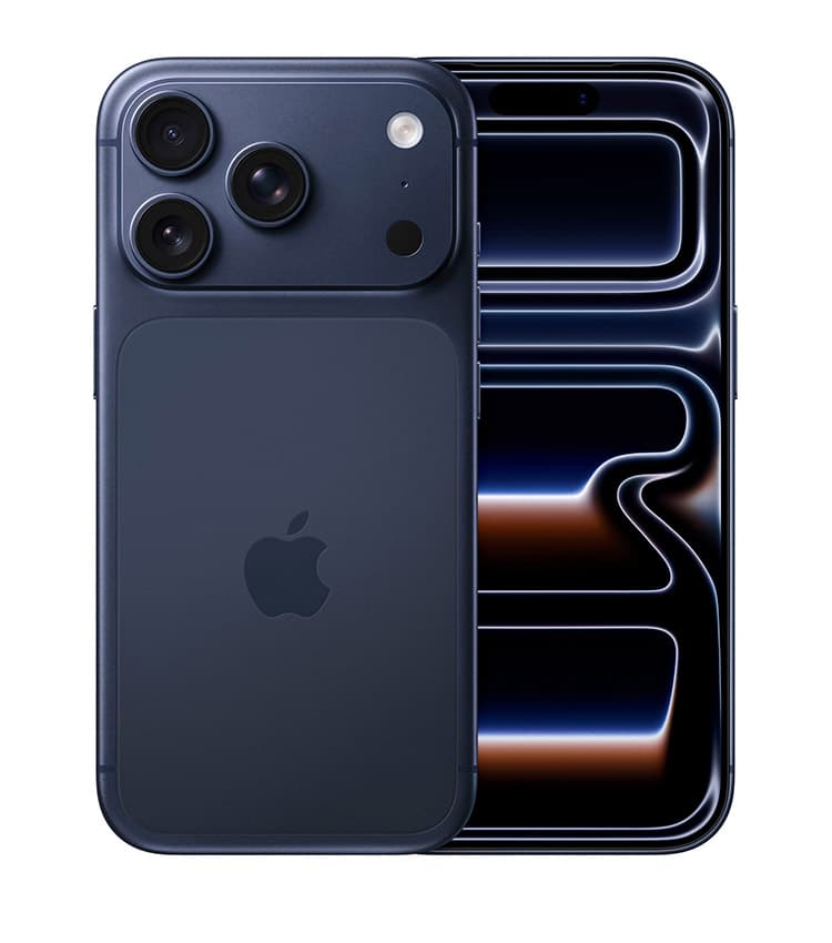 Abbildung vom Apple iPhone 17 Pro in blau