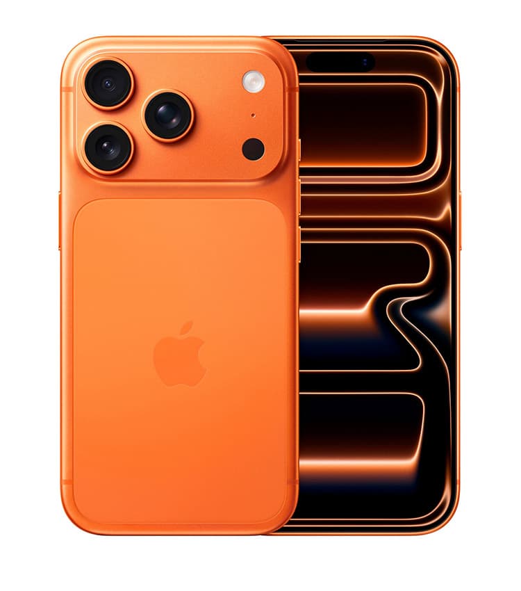 Abbildung vom Apple iPhone 17 Pro in orange